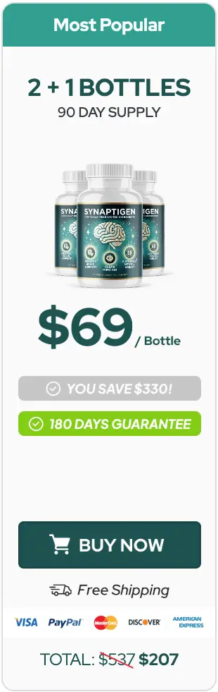 Synaptigen three bottles order